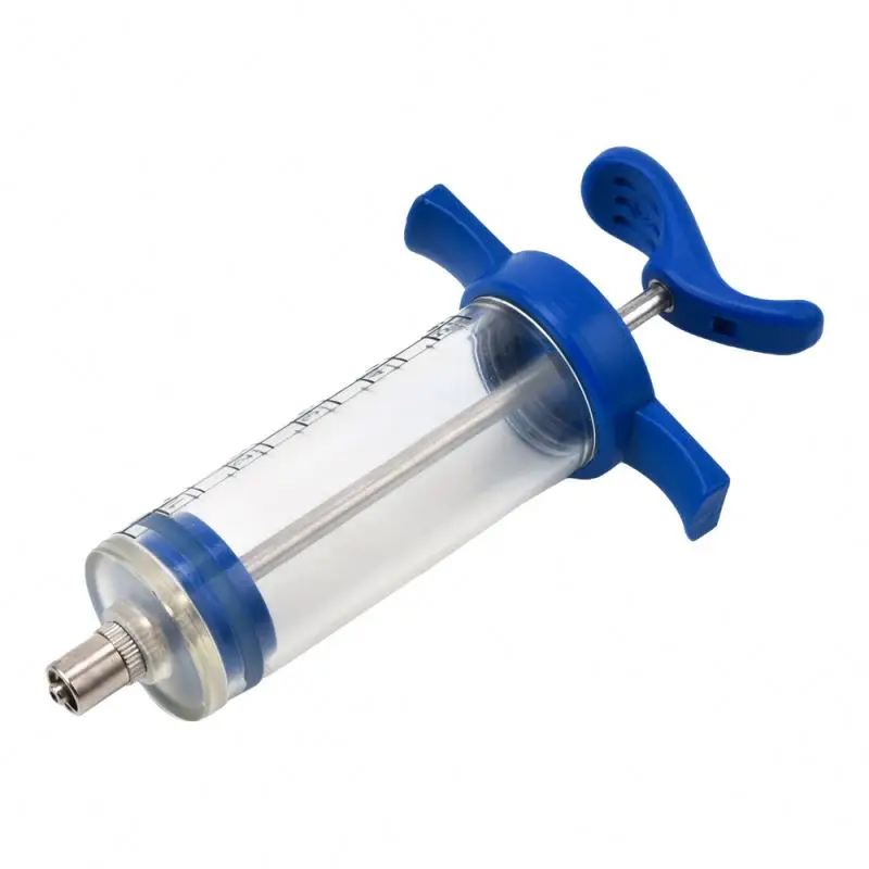 Простой 50 мл многоразовый ветеринарный шприц пластиковый