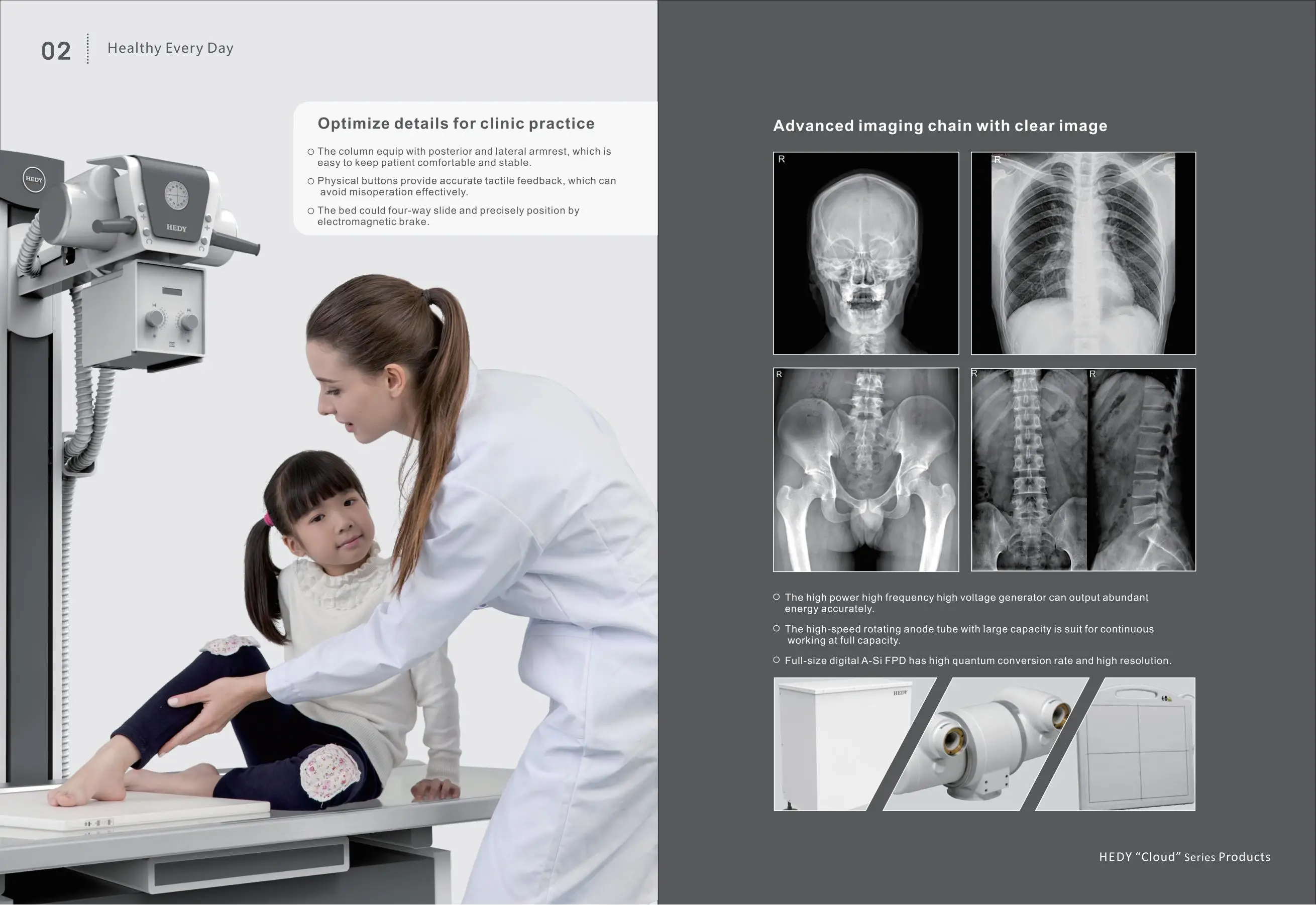 Medical xray equipments Hospital Diagnostic Equipment  High Frequency Medical Digical Radiography System
