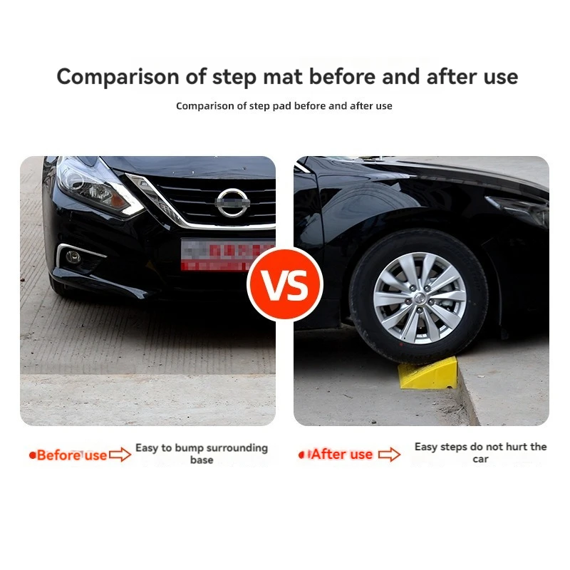 Portable Lightweight rubber driveway road curb ramps for cars wheelchairs