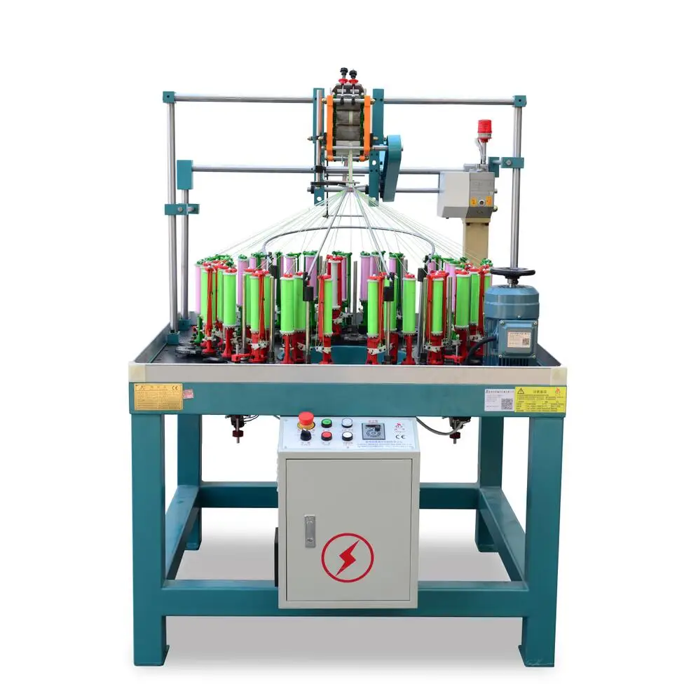 Xuzhou Henghui 17 spindle High Speed Adjustable Braided Waist Stretch Leather End Tip Elastic Stretch Belt Braiding Machine