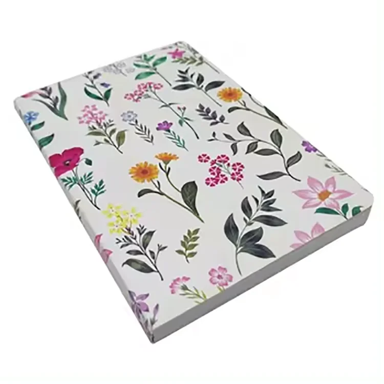 Custom Wholesale Floral Sublimation A4 A5 Hard Cover School Paper Lined Journal Notebook