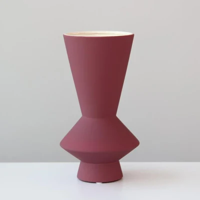 Wedding Elegant Centerpiece vase colorful Matte glazed trumpet ceramic vase