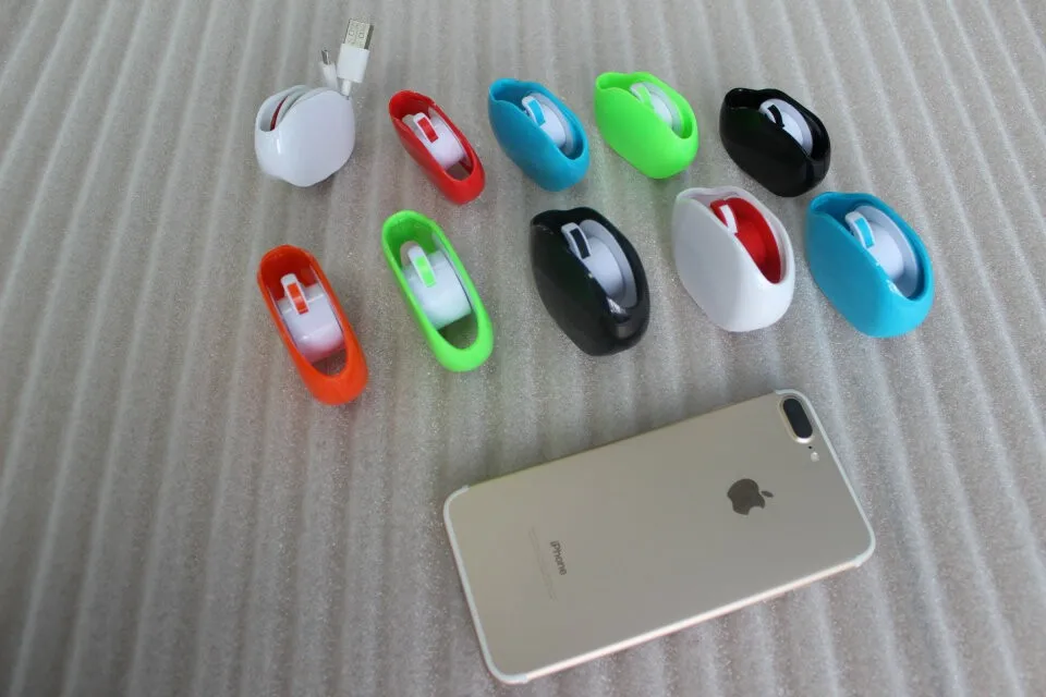 AUTOMATIC Cord Winder Wire spring Retractable Cord Organizer for USB Cables Headphone Cable Data Charging Cable and Other Cords