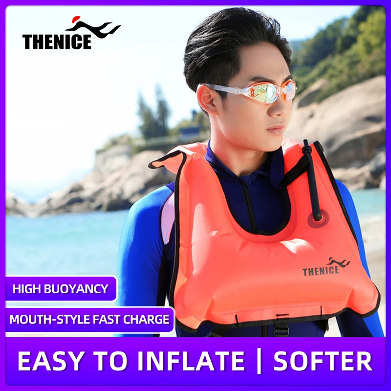 Надувной спасательный жилет для взрослых с большой плавучестью, спасательный жилет для плавания для детей