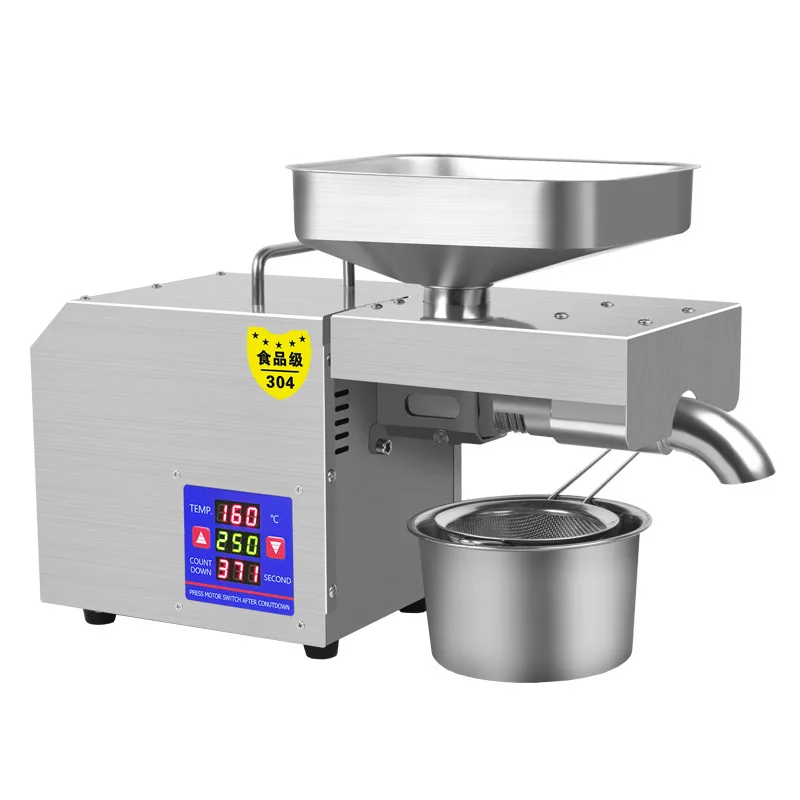High Quality Household Oil Pressing Automatic Oil Extractor Olive Castor Peanut Oil Presser