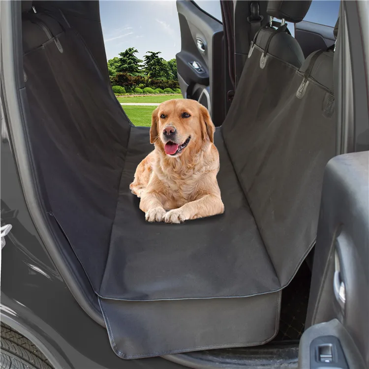  Water Resistant Car Rear Seat Cover for Dogs with PVC