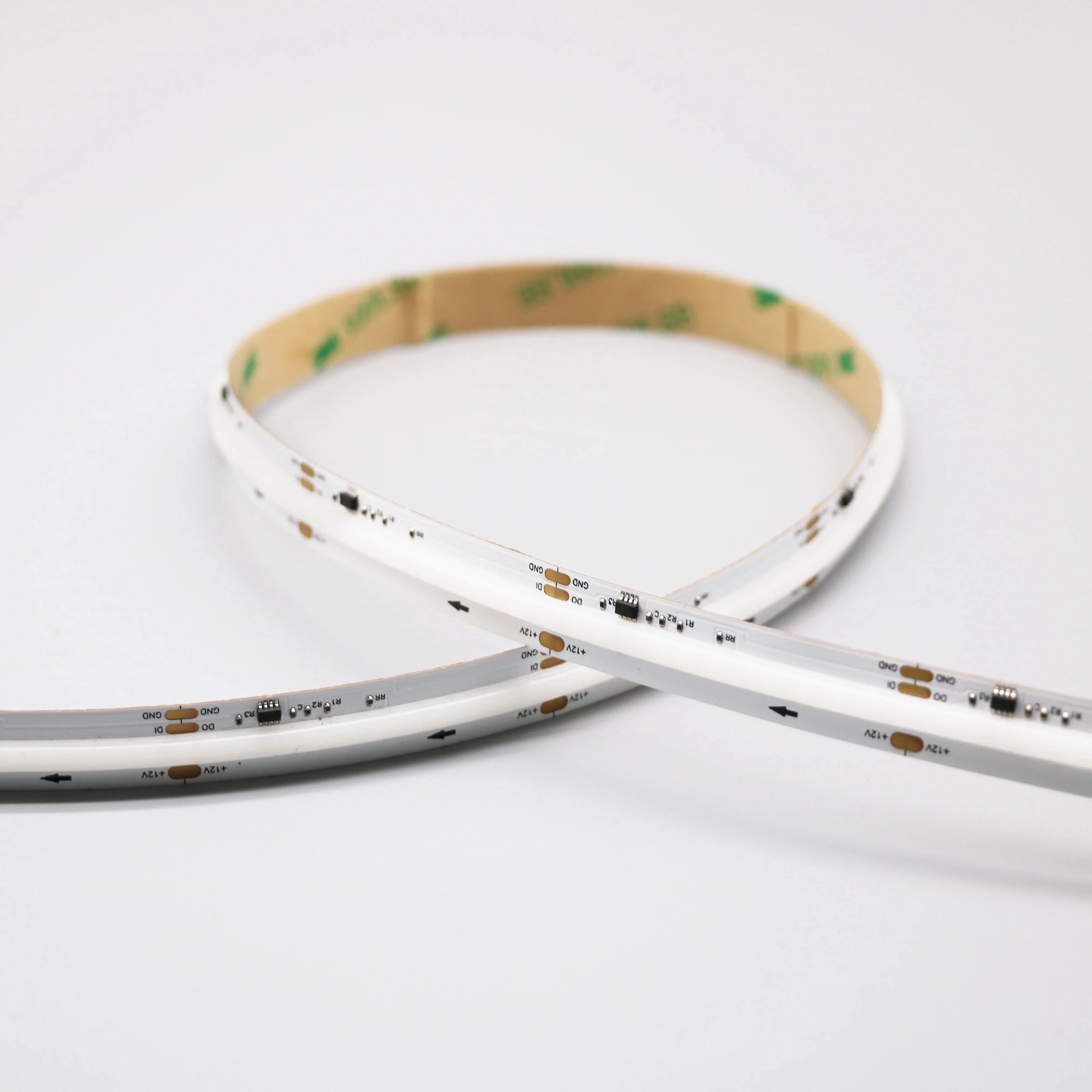 FCOB Addressable RGBIC Lighting 12V 576LEDs 16Pixels/m 10W WS2811 SPI TUYA WiFi Remote Control COB LED Strip Running Smart Light