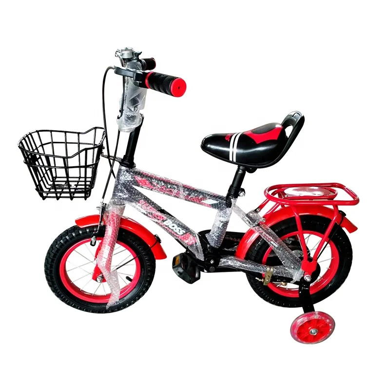 Hot Sal Red Kids Bike Toy with Aluminum Alloy Steel Rim and Training Wheels for 3-8 Years Old Child Bicycle