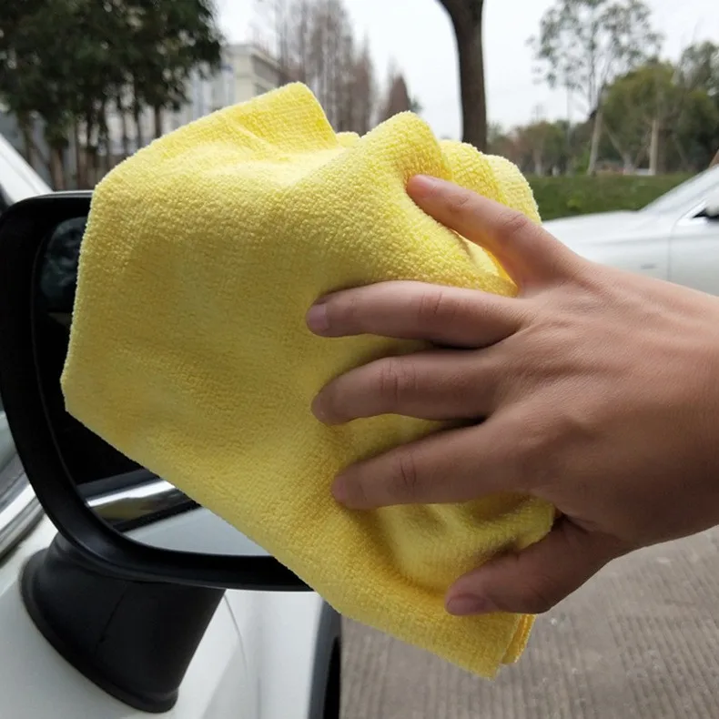 Microfiber Cleaning Towel Ultrasonic Cut Edgeless