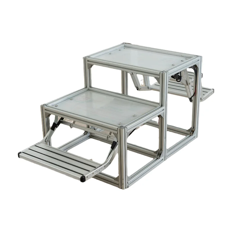 Aluminium Alloy RV Motorhome Camper Ladder for Caravan Manual Folding Step Accessories Trailer Weight Material