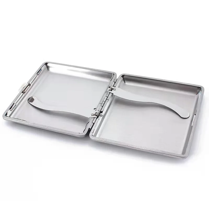 Free Sample High Quality Cheaper Colorful Customized Logo 20pcs Cigarette Cases Airtight Tin Cigarette Case Leather