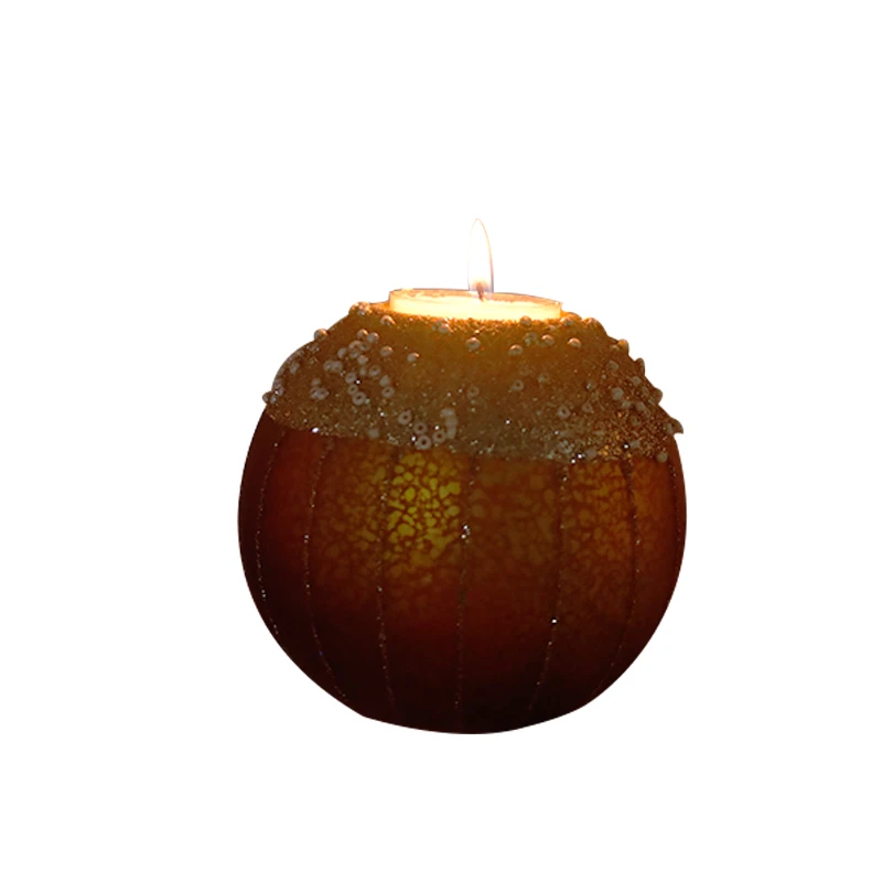 Newest handmade 8.5 cm *8.5 cm*  10 cm blown glass candle holder holiday celebrating decorations round glass crafts