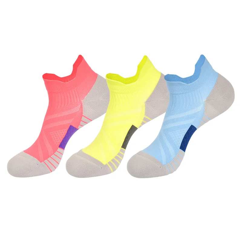 New arrive towel bottom sport pressure sock breathable ankle sport running socks for women
