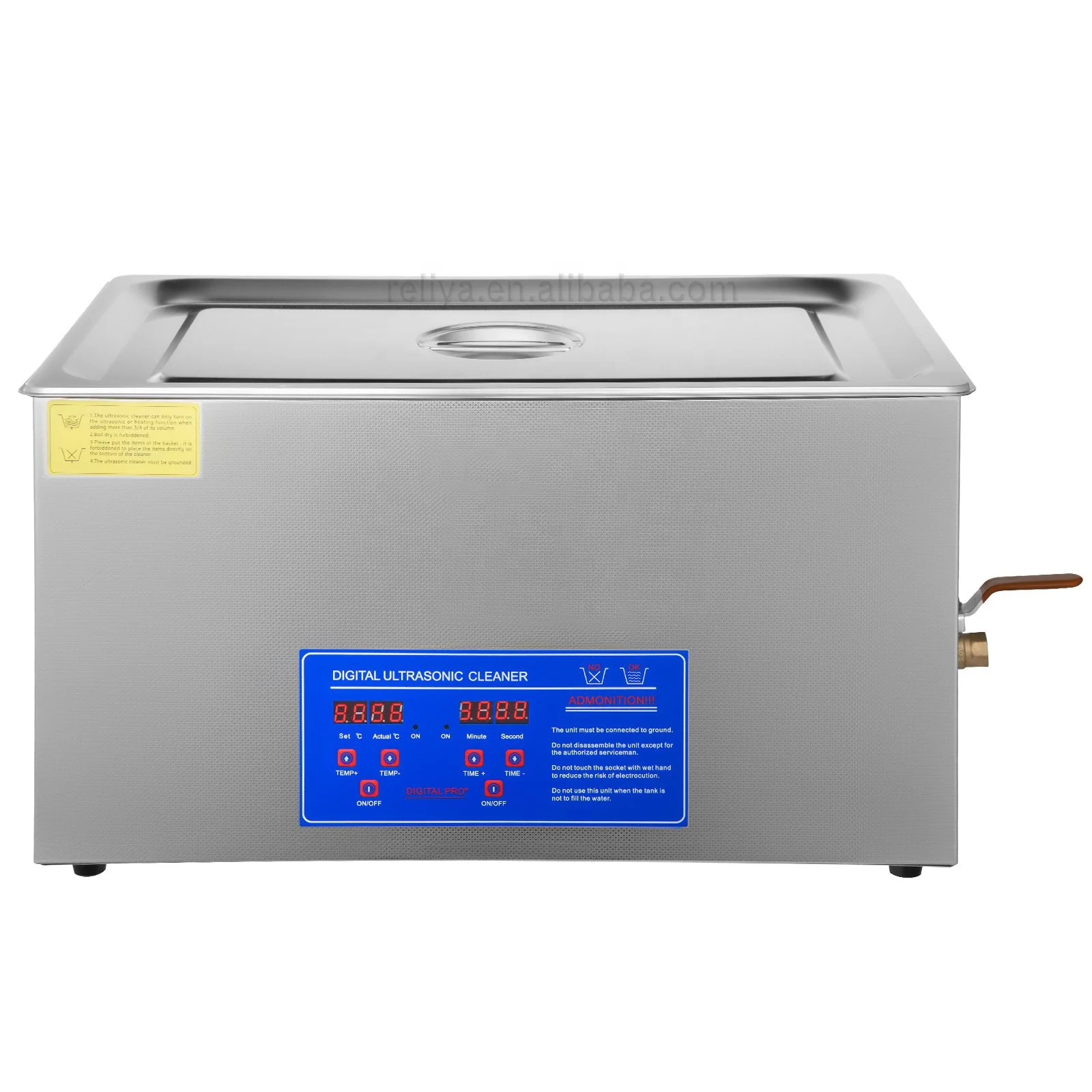 40KHz 30L Industrial Ultrasonic Cleaner Sonic Equipment Metal DPF Engine Parts Oil Degreaser Ultrasound Cleaning Machine