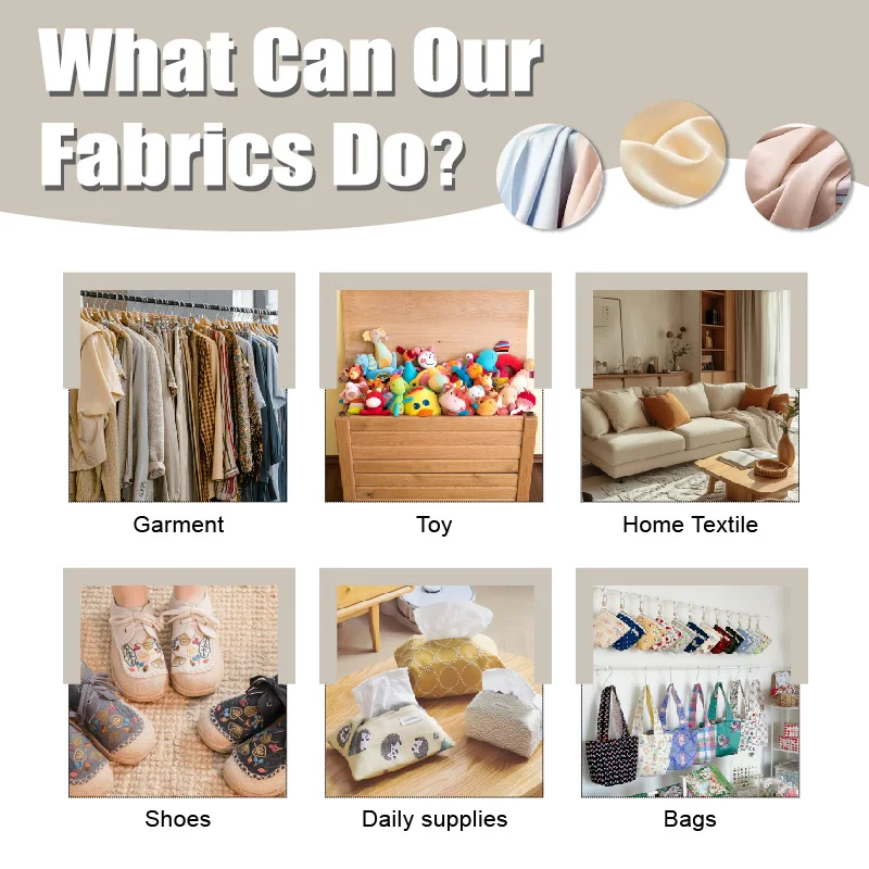 Fashion Lightweight 125GSM Twill Woven 52/48 Cotton Nylon Fabric Check Patten Blended Fabric For Garments Home Textiles