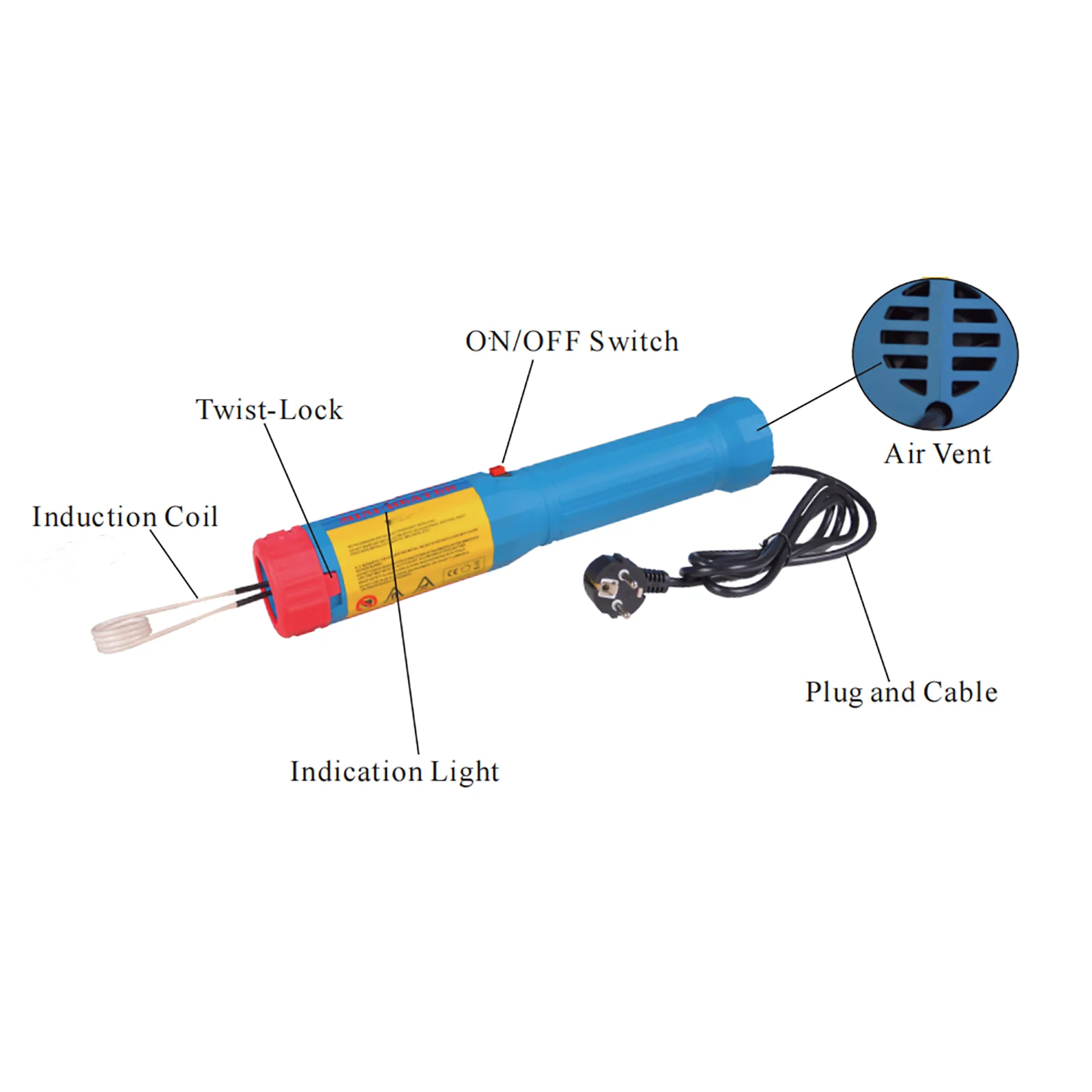 Rusty Nut Heater Handheld Heating Ring Auto Repair Shop Tool Rusty Nut Removal Induction Heater