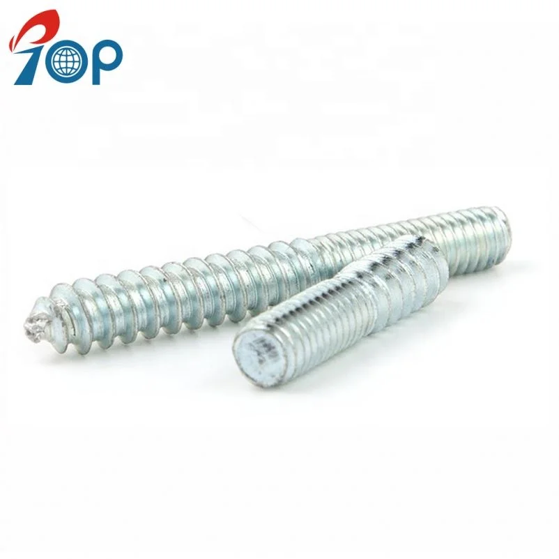 
Long Hanger Bolt Double Headed Bolt With Self-Tapping Screw 