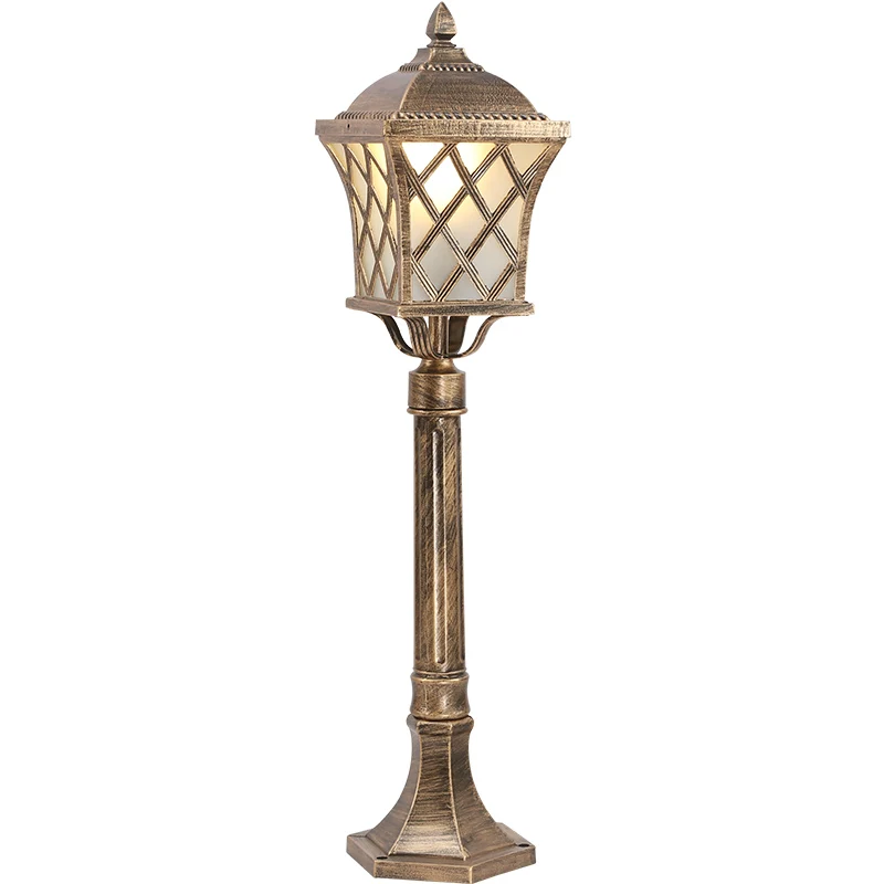 outdoor antique pillar lamp post lighting bolard enchanted garden decorative Lawn Lamps