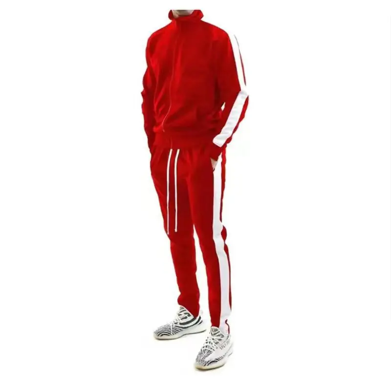 High Quality Men Tracksuit Sport Wear Custom Design Logo Sports Casual Clothing Suit Plain Tracksuits For Men