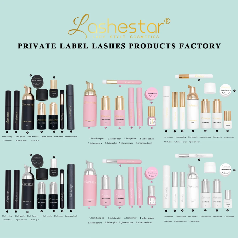 Cleanser Foam Cleaner Lash Shampoo Kit with Brush Lash Brush Cleaner Pink Nude Coloured Lash Shampoo