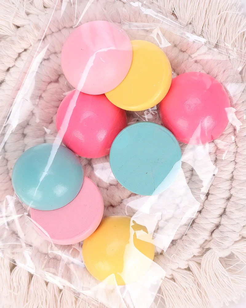  DIY Colorful Wood Beads Large Hole Round Loose Spacer Vintage Style Wooden Macrame for Jewelry Making