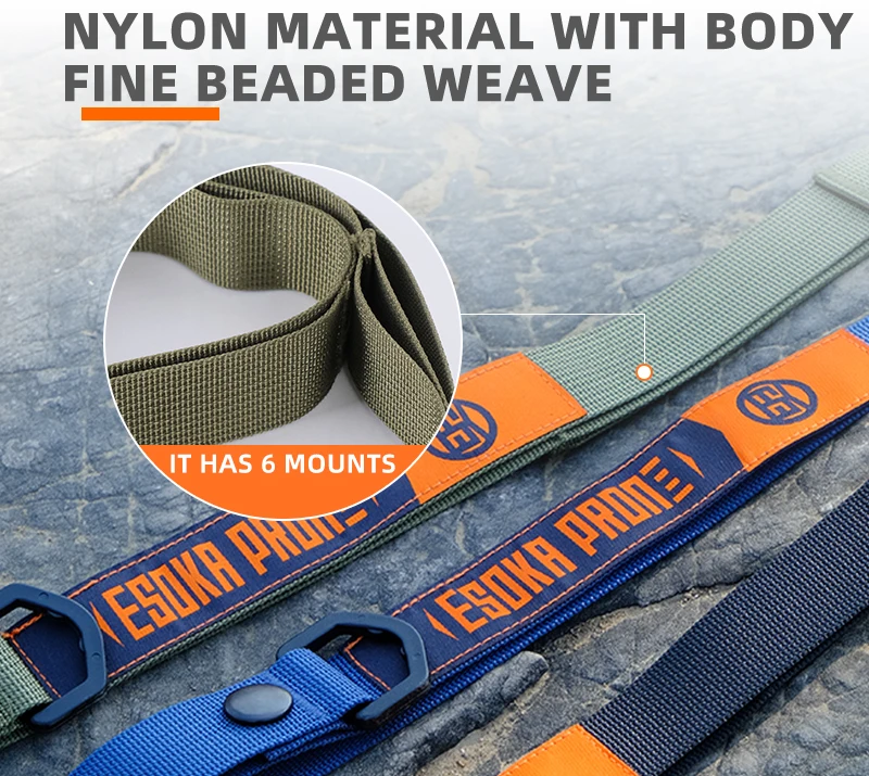 Fast Transition One Point Adjustable Length Sling 2 Point Loop Strap Sling Lanyard Multi Mission Nylon Shoulder Strap