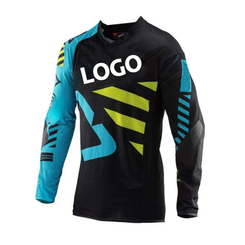 OEM Custom Logo Jersey Long Sleeves Motorcycle Pro Team Cycling Jersey MX MTB Bike Clothes Uniform Maillot Ropa Ciclismo