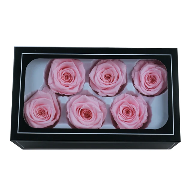 every love preserved rose grade b 5-6 cm black blue pink real touch rose eternal forever flower head bud in a box