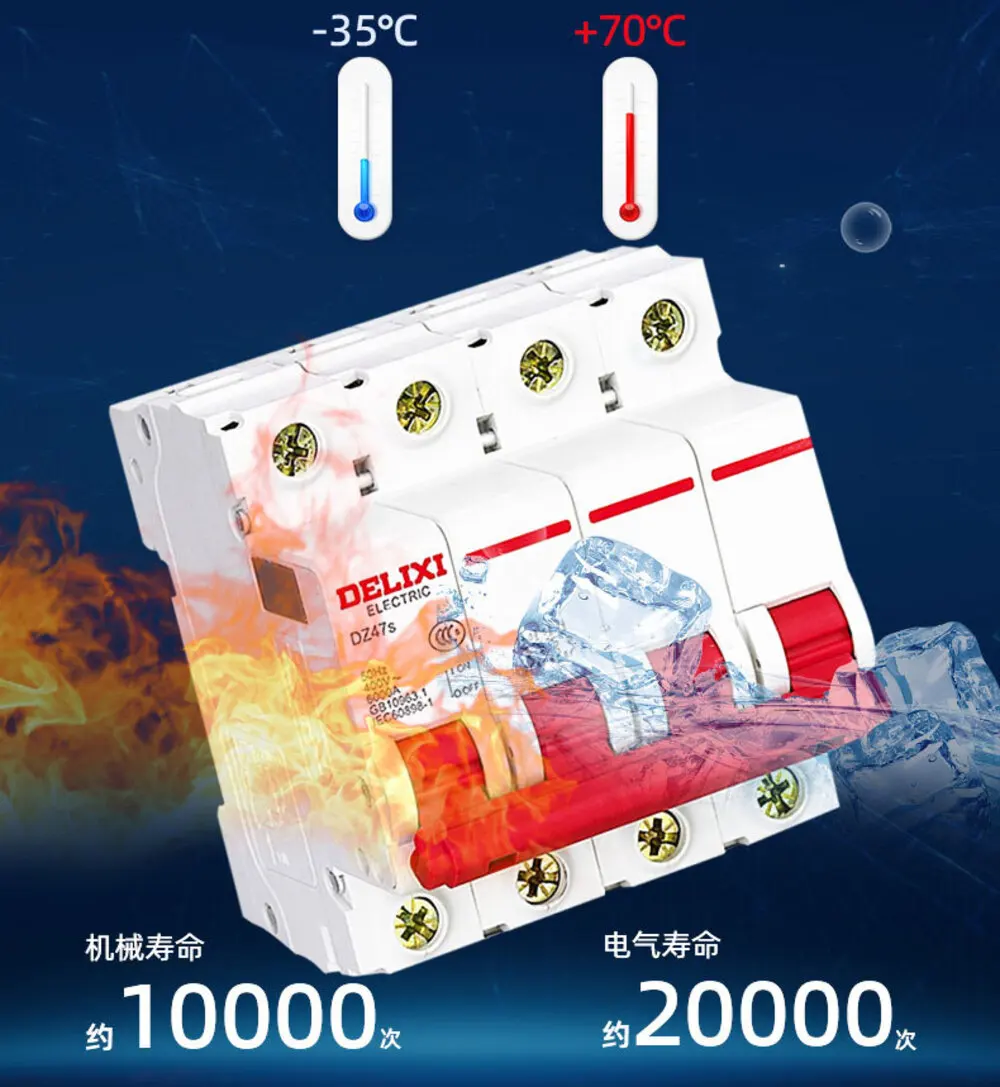 ZYL Air Switch with Leakage protection Circuit Breaker 2P Household 220V Miniature 1P+N Miniature 3P Leakage protection