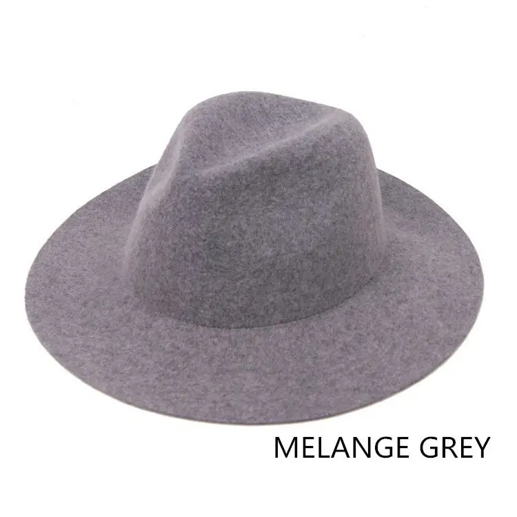 
Wholesale Unisex Blank Wool Felt Hat for Music Festival 