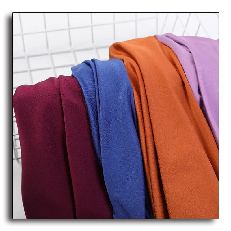 90% polyester 10% spandex brushed faced stretch single jersey knit milk silk fiber fabric polyester elastane apparel fabric