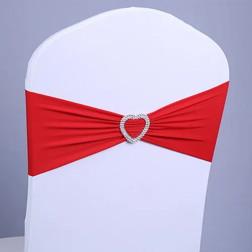Spandex Chair Bands With Buckle Slider For Wedding Decorations Wholesale Chair Sashes Bow Not a chair cover