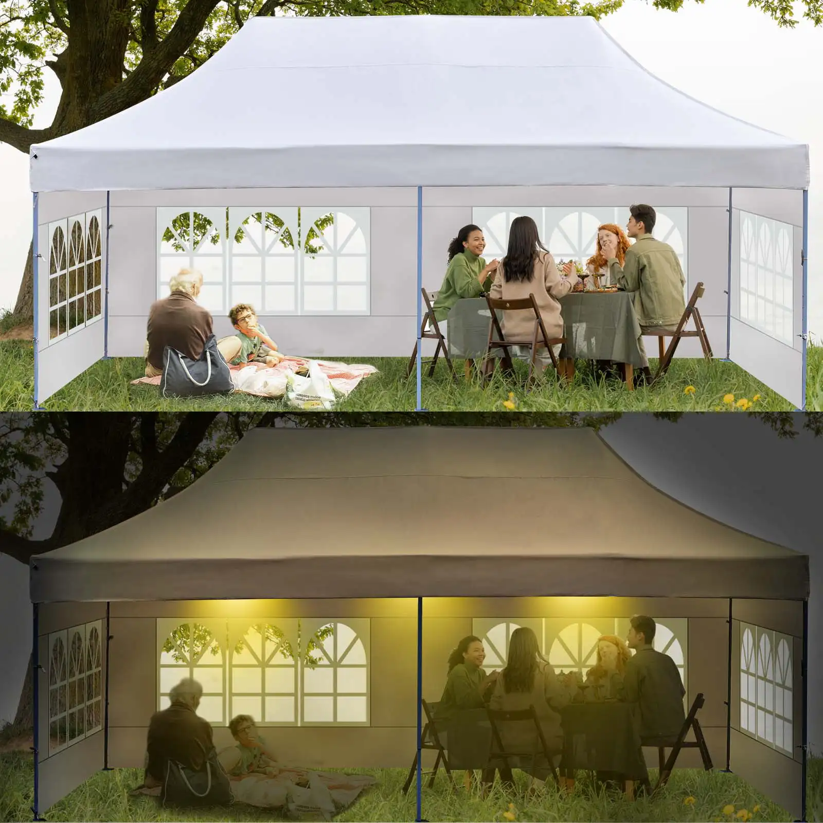 garden outdoor gazebo tent with all sidewalls