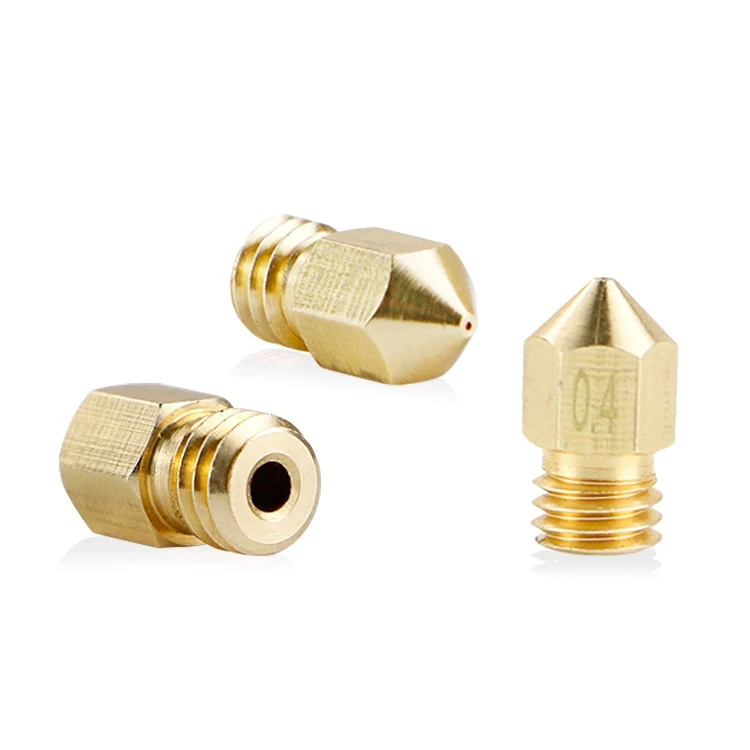 
GIULY 3D Printer Parts CR10 Pro CR10S Brass Nozzle 0.2MM/0.3MM/0.4MM/0.6MM/0.8MM 