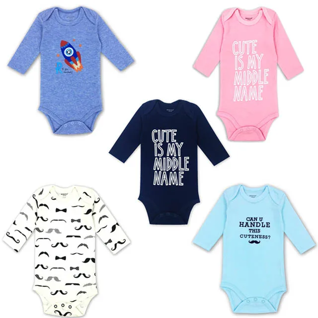 
Factory Price Organic Cotton Newborns Baby Bodysuit Rompers Baby Clothes 