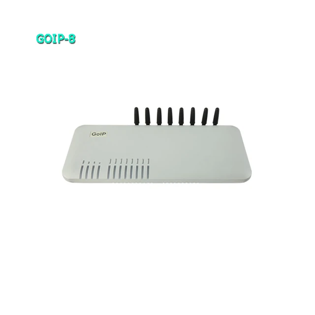 China Supplier 2G GSM GOIP 8 Port GSM VOIP Gateway Sip Phone 8 Sim Pool