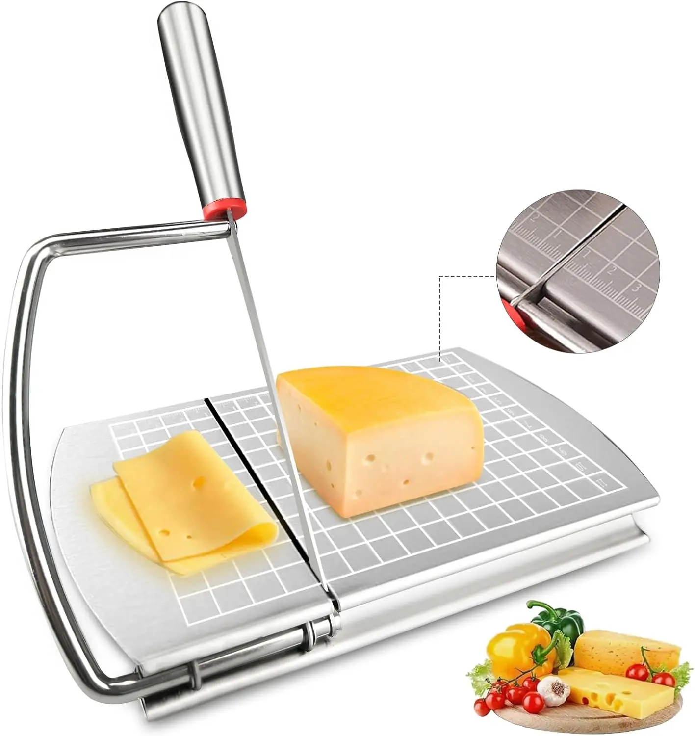 Multipurpose Cheese Slicer Cheese Cutter for Cutting Vegetables Butter Sausages Bread