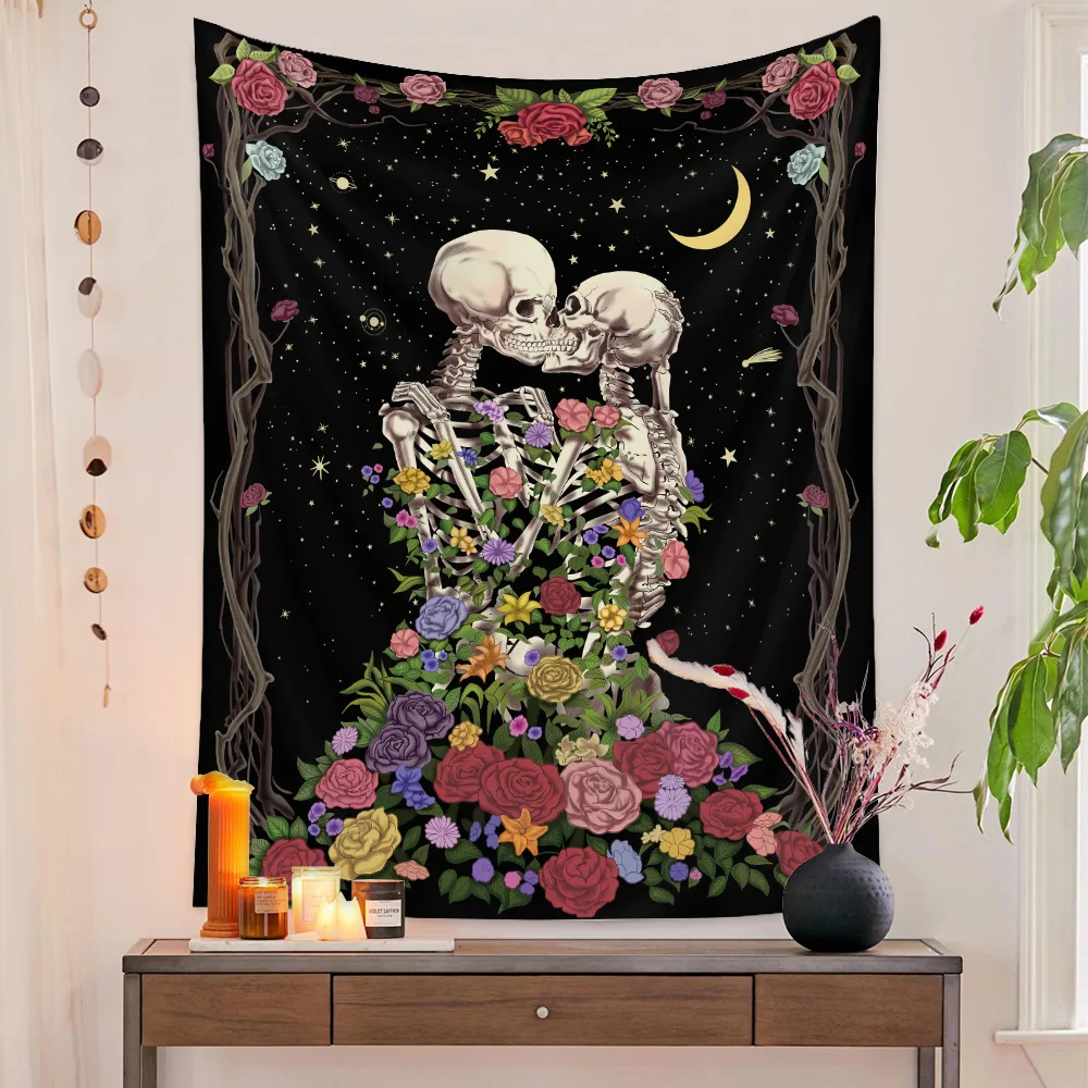 Wholesale Custom Indian Bohemian Mandala Boho Hippie Polyester Digital Printed Wall Hanging Tapestry for Bedroom Decor