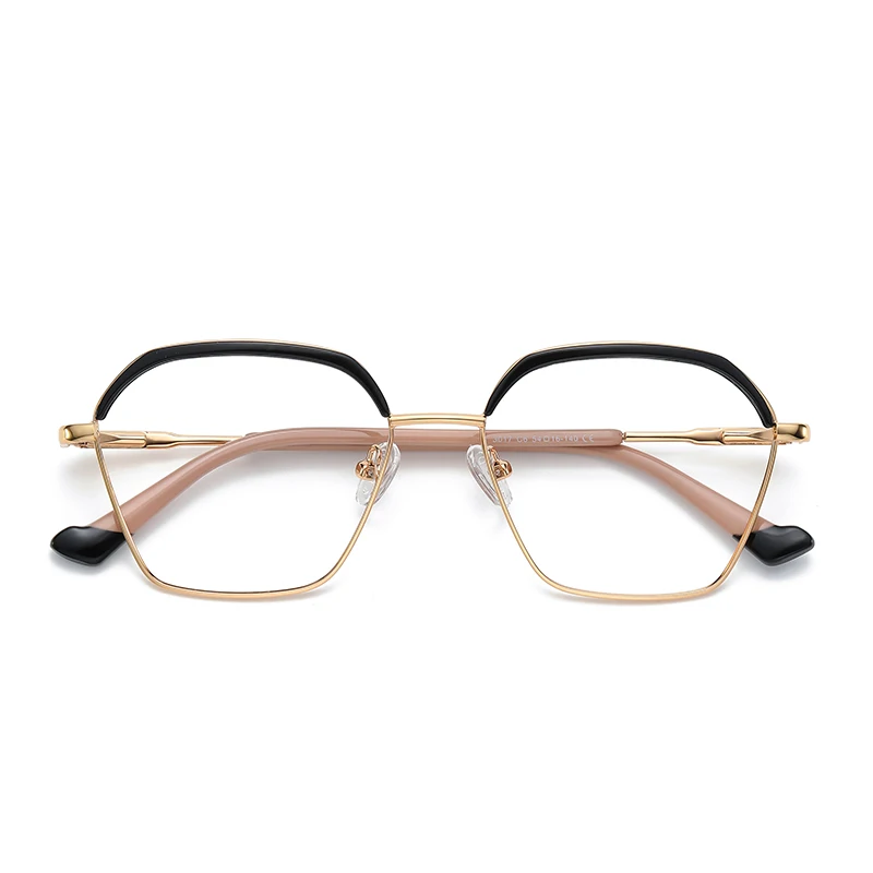 Luxury trend metal eyeglasses frame  spring fashion ladies optical prescription glasses frame anti blue light glasses for girl