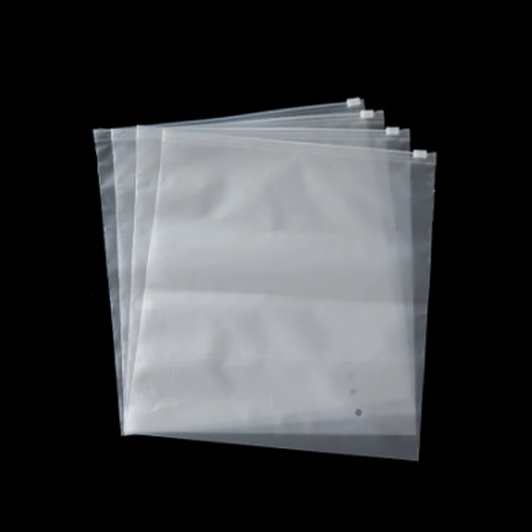 Custom Print Eco Friendly Cpe Frosted Zip lock Bags Zipper Bags For Clothing