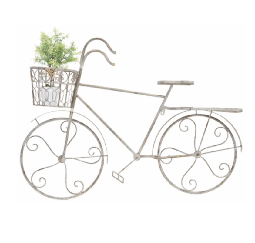 Vintage Garden Patio Metal Decorative Bicycle Flower Pot Bike Cycle Planter