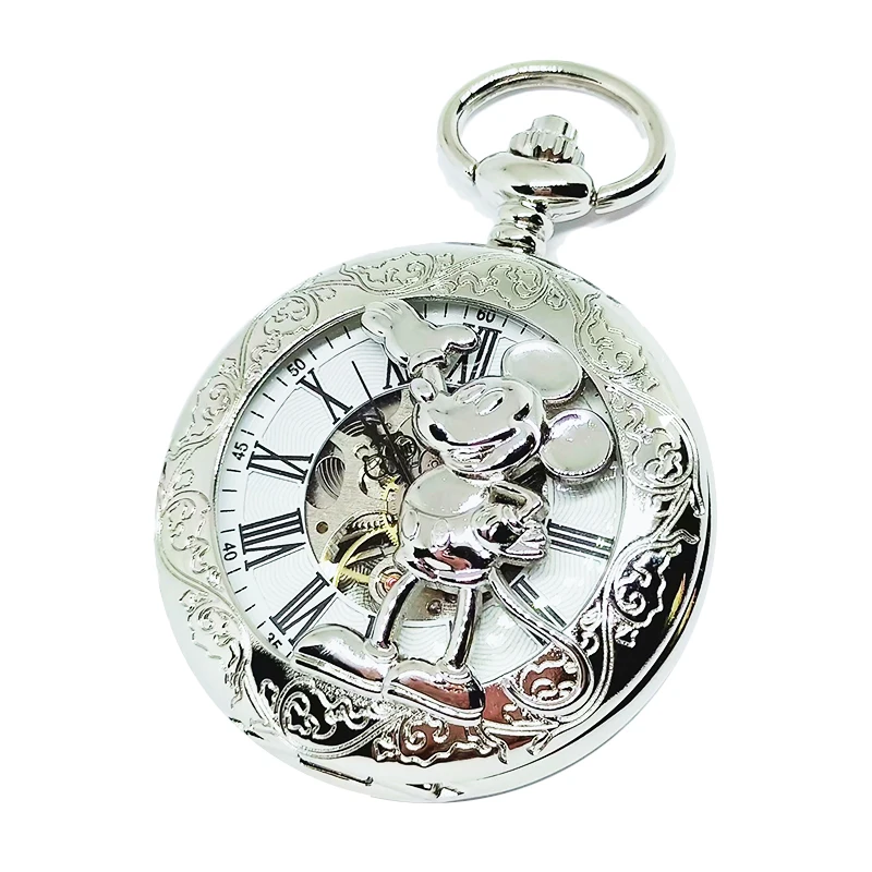 PM7079 Заводская поставка Модные двойные открытые антикварные мужские фирменные Механические карманные часы