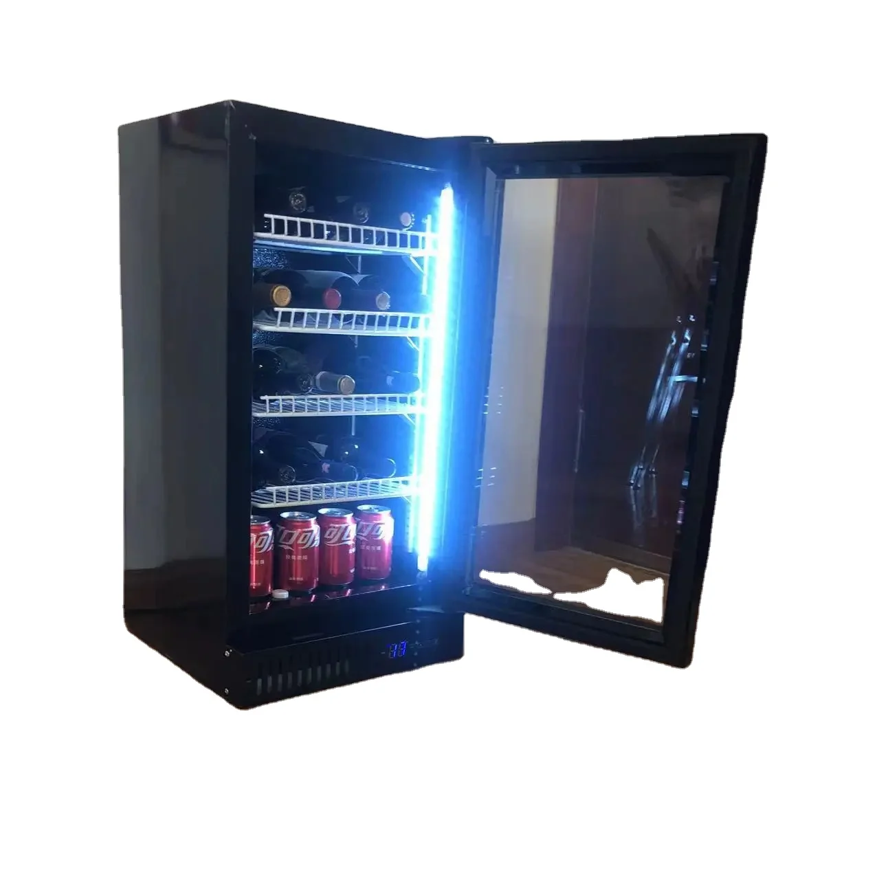 Охладитель винный погреб Производитель Smart Double Zone компрессор 330L 108 бутылки охладитель для вина холодильник