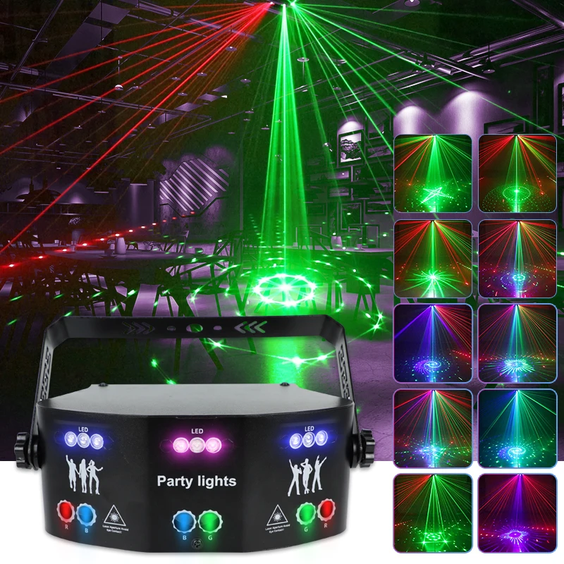 15 eyes LED laser effect moving beam lights dj night club LED Stage Light disco ball projector lazer lamps