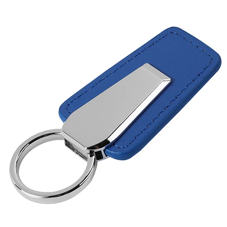 Оптовая продажа недорогой кожаный брелок для ключей с лазерной гравировкой