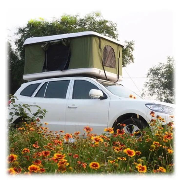 Camping Roof Top Tent Thick ABS Hard Shell Roof Top Tent Aluminium For Family Activity