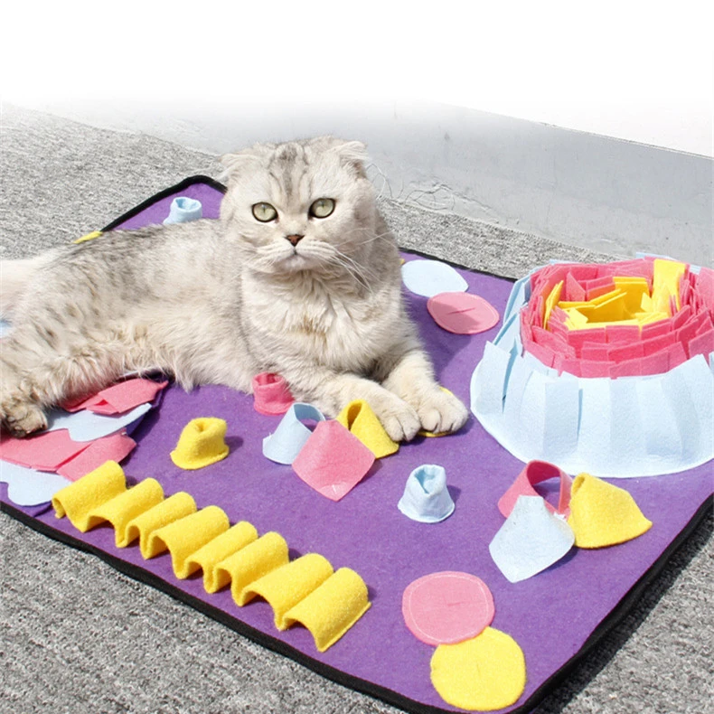 Personalized Name Pet Snuffle Mat Customized Id Dog Snuffle Mats Dinner Table Design Slow Eatting Mat Drop Shipping