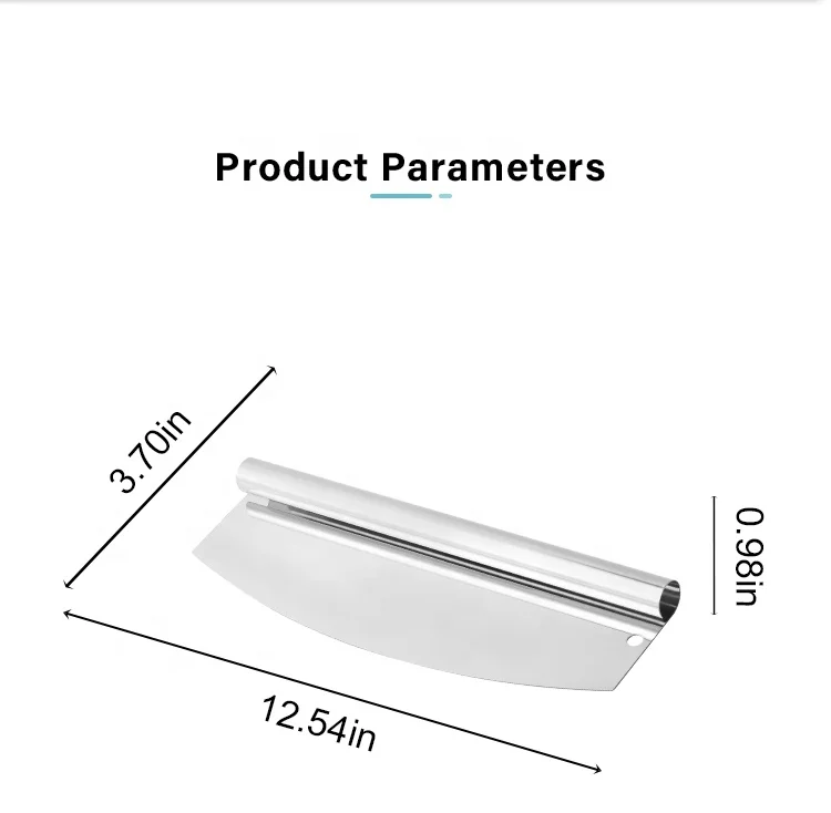 High Quality Stainless Steel Mirror Rocking Pizza Tool Blade
