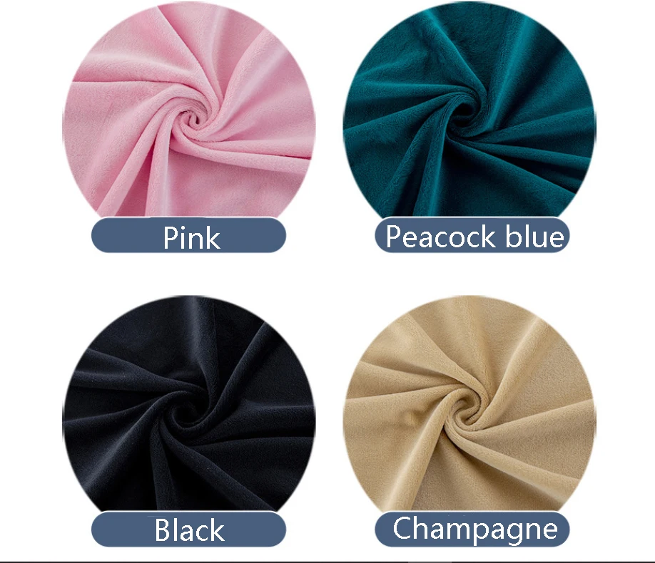 High Quality Rectangular  Elastic Velvet Table Cover Wedding Banquet Beauty Table Cloth For Events