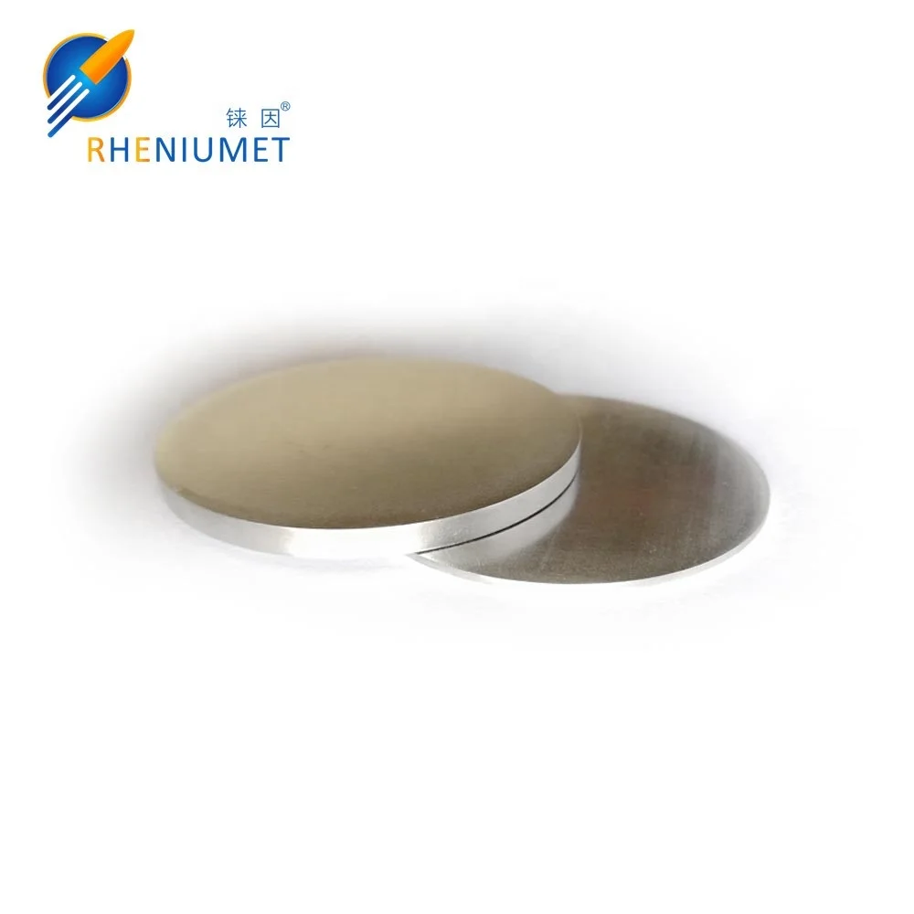 1-10inch round Ruthenium target, high purity 99.95% purity Ru sputtering target